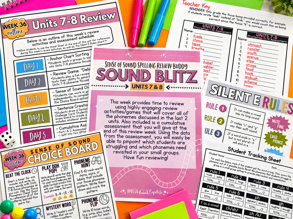 Sense of Sound Spelling® – Units 7-8 and Sound Blitz DIGITAL DOWNLOAD